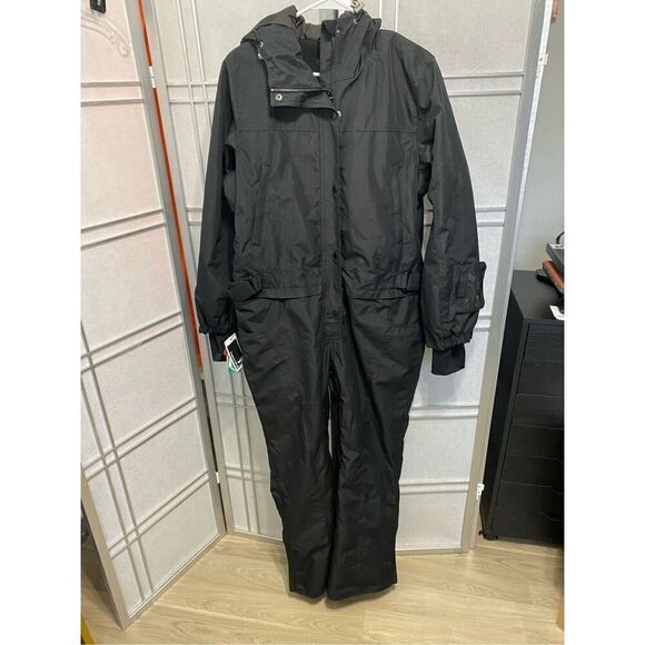 SNBOCON by Bluemagic women’s Snow Jumpsuit Onepiece Snowsuit black color NWT siz - Picture 2 of 9